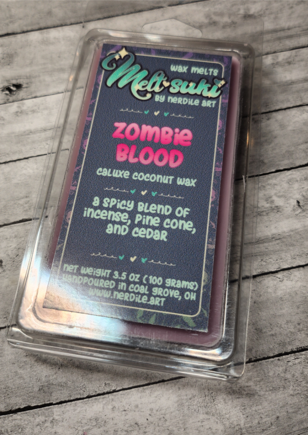 zombie blood wax melt