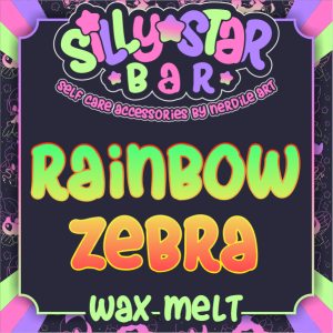 rainbow zebra wax melt