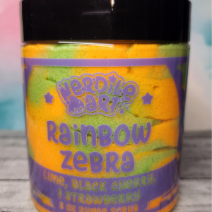 rainbow zebra sugar scrub