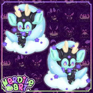 Rosy Glitter Charm
