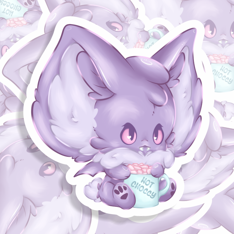 hot choccy sticker